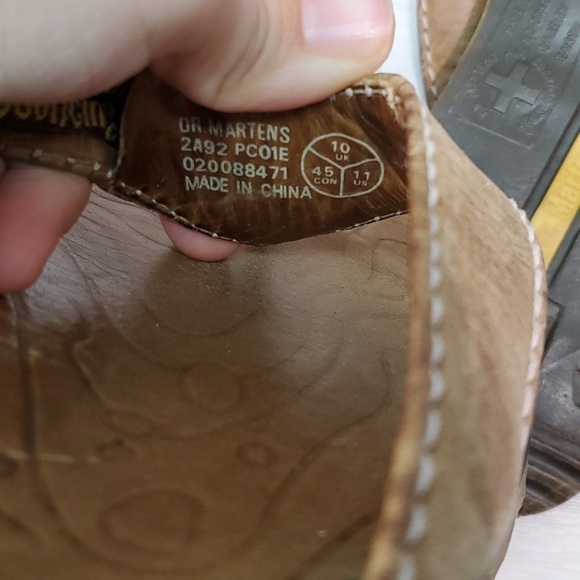 Dr.Martens Mens Y2K 2A92 Leather Thong Sandals Flats shoes sz 11 main image 10